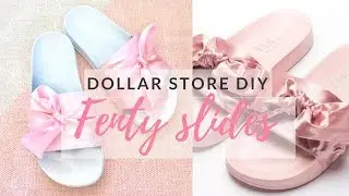Dollar store DIY // Rip-off Fenty Bow Slides