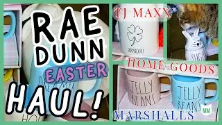 A Trifecta RAE DUNN Haul! *Home Goods, TJ Maxx, Marshalls* Easter & Saint Patrick's Day