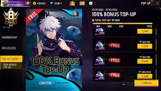 100% Bonus Top Up Event Today 🤩 | Double Diamond Bonus Top-Up Event | FF New Event 🔥