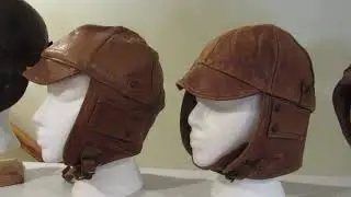 EARLY LEATHER FLIGHT HELMETS