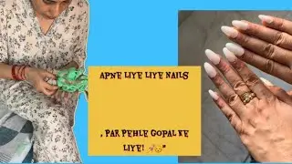 &ldquo;Wool se Banayi Ladoo Gopal ki Dress 👶❤️ | Try Kiya Artificial Nails for the First Time 💅✨&rdquo;