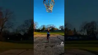 World record basketball shot on a #unicycle on the uni verse tik tok. @ALDIUSA #basketball