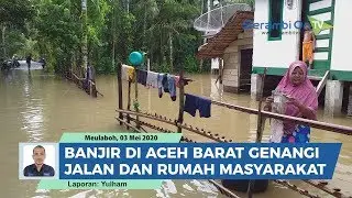 Banjir di Aceh Barat Genangi Badan Jalan dan Rumah Warga  Tidak Ada Pengungsian