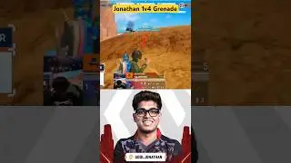 GodL JONATHAN 1v4 WITH GRENADE🥵in BGMI TOURNAMENT😱#jonathan #samsung #samsunggalaxy #bgmi #galaxy