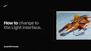 How to change to the Light interface in Procreate