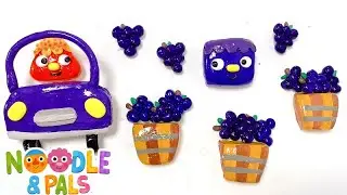 My Yellow Car 3 | 🌈 Rainbow Colors Song for Kids | Noodle & Pals | Clay Cracking 슈퍼 슬림송  점토부수기 ASMR