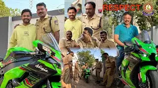 SALUTE TO KERALA POLICE 💖🙏 | Ninja Zx10r Police Reaction | Humanity | Kindness | Respect | D vlogs