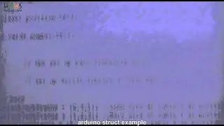 Arduino struct example