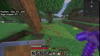 Playing Minecraft and grinding.
