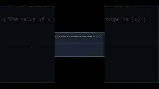 Shadowing a Variable in Rust  #RustProgramming #VariableShadowing #coding #learnRust"