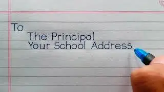 How to Write a Sick Leave Application in English .  ,@Learn.with.us.1
