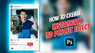 How to create Instagram 3D popout effect | Photoshop tamil tutorial