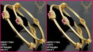 1 gram gold bangles with price || daily use bangles buy online