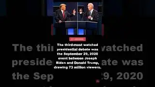 Most watched presidential debates #presidentialdebate #debate