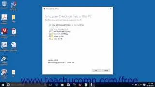 Windows 10 Tutorial OneDrive Settings Microsoft Training
