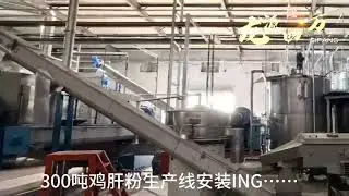 Installation of Chicken Liver Meal Production Line 300T Chicken Liver Powder Chicken Intestine Meal