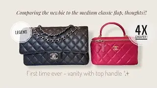 🛍Chanel Vanity Case Top Handle l Medium Classic Flap ใบลูกกับตัวแม่ #Chanel21A