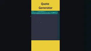 Build a random quote generator using HTML, CSS & JavaScript
