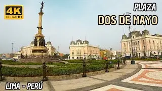 Así luce la remodelada Plaza 2 de Mayo | Lima Perú 4K