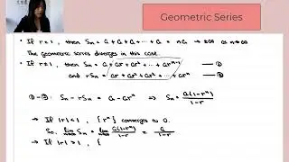 [吉娜][Cal3] Proof of convergence of a geometric series and examples