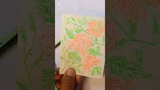 How to Do Flower Sketch Using Color Pens|Relaxing Doodle Art| Pen Art# #wenkaart#shorts