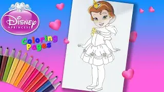 Disney Princess Coloring Book For Girls. Little princess Belle Coloring Pages. Beauty and the Beast