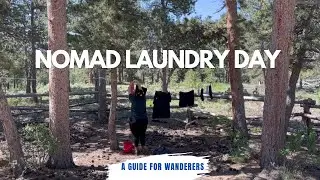 How nomads do laundry - Van life couple #camphosting