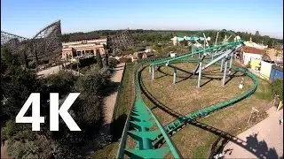 Booster Bike - 4K Onride 2019 - Toverland - Vekoma Motorbike Coaster - Front Row - POV