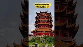 Wuhan, China 🇨🇳 Yellow Crane Tower. Beauty at it&rsquo;s peak #beautiful #viewpoint #chinatravel #wuhan