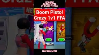 BOOM PISTOL IN CRAZY 1V1 FFA All Guns & Rides FORTNITE MAP #shorts  #fortnite #fortnitecreative