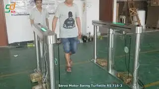 Biometric Direction Glass Turnstile,Swing Gate,Glass Doors Factory From RS Security Co.,Ltd