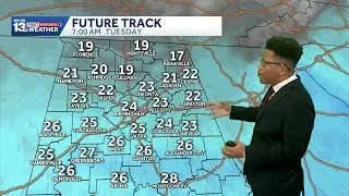Alabama's weather forecast: Temperatures drop to the 20s to start the week, rain returns midweek