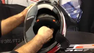 How to change top padding in an LS2 Helmet