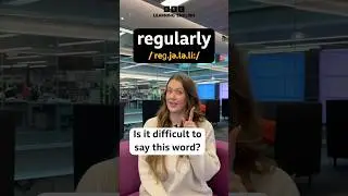 Pronunciation hack &ndash; &lsquo;regularly&rsquo; #shorts