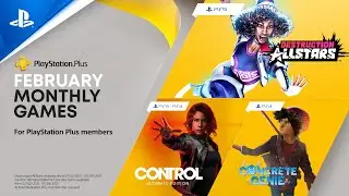 PS Plus February 2021 | Destruction AllStars, Control Ultimate Edition & Concrete Genie | PS4, PS5