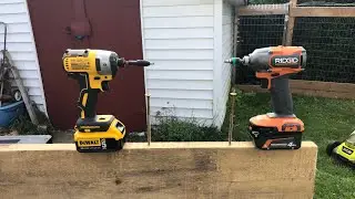 New Ridgid 3 speed impact driver VS dewalt 887 on 6 in structural screw 👍