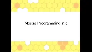How to use mouse in c programming
