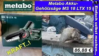 Metabo Akku Gehölzsäge MS 18 LTX1 ein Flop ?