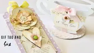 Easter TUTORIAL Tag and Box set Easter gift DIY  | Tutorial SCRAPBOOKING | Iralamija