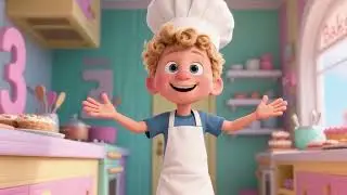 Number Bakery Song Learn to Count 1 to 10 with Baby Chef & Cupcake Fun