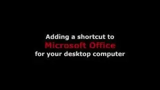 Adding a shortcut to Microsoft Outlook for your desktop computer