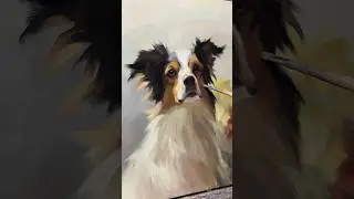 Commissioned pet portrait oil painting by Marcelo Roch&aacute; #art #petportraitartist #painting