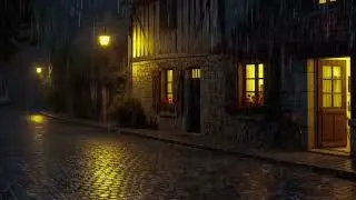 Gentle Morning Rain Near a Cozy House | Peaceful ASMR Ambience for Focus & Calm