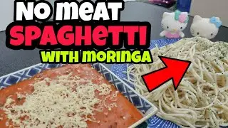 How to cook no meat spaghetti (with moringa/malunggay) | Easy Recipes