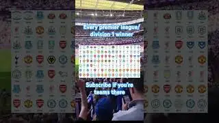 Every premier league/ division 1 winner #subscribe #football #premierleague