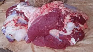 Incredible Big Cow Leg Meat Processing Skills By Bangladeshi Butcher