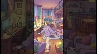 Cozy Cash Stuffing ASMR 🌸 Rainy Pastel Home | Modern Ghibli Style | No Talking