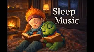 Muzică de somn pentru copii | Bedtime Music for Babies |  Frizzly & Lucca adorm citind 📚🌙