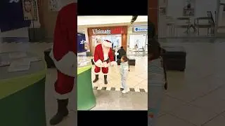 Santa Clause and curious Indian Kid #viraajkaur #minivlog #christmasvibes #funmasti