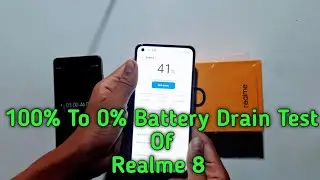 Realme 8 Battery Drain Test 100% To 0% | Realme 8 FreeFire Battery Drain | Realme 8 Battery Back Up